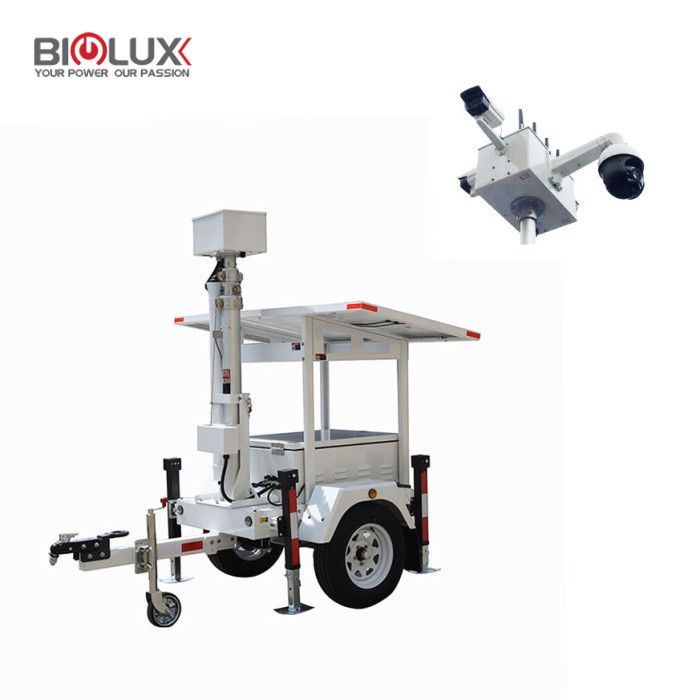 Solar Surveillance Camera Mast Tower