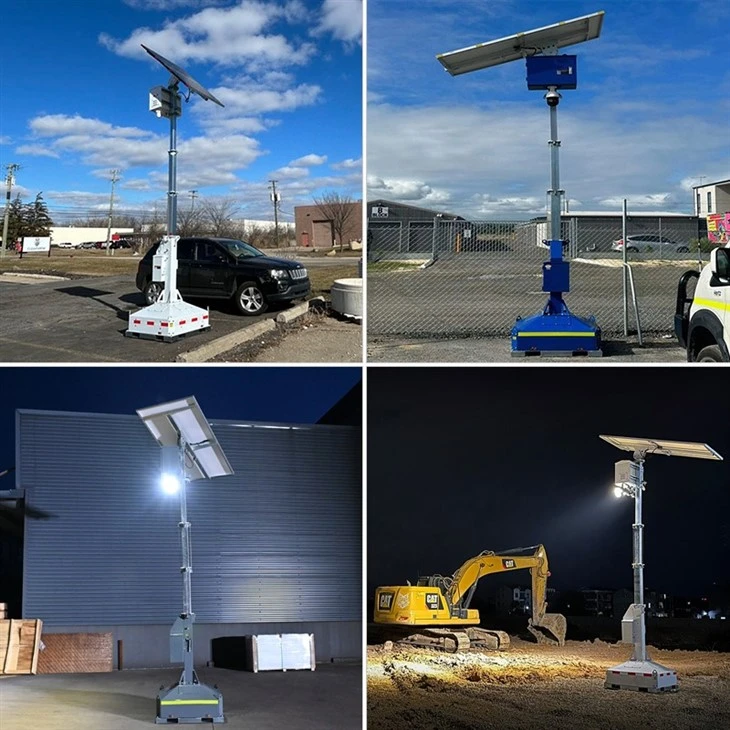 Portable Solar Security Surveillance Towers With Starlink manufacturers